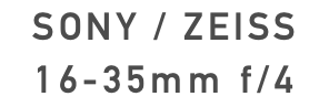 SONY / ZEISS 16-35mm f/4